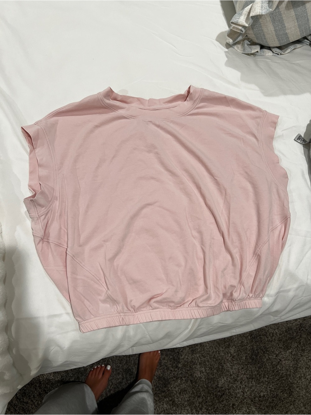 lululemon athletica Light Pink Sleeveless Relaxed Tank